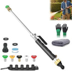 Garden Hose Nozzle High Pressure Washer with 3 High-Pressure Nozzles, High Pressure Wand for Garden Hose, Garden Hose Attachment for Patio Outdoor Cleaning (Set B-5Nozzles) by WarmCozyHome