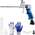 Professional Spray Foam Gun Heavy Duty Metal with 6 Extenders by UXEKAN