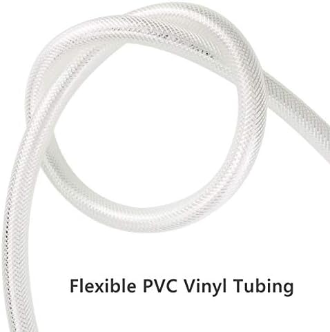 EASTRANS 1" ID x 10ft High Pressure Braided Tubing Clear Vinyl Hose - Image 4