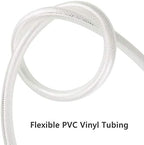 EASTRANS 1/2" ID x 50ft High Pressure Braided Tubing Clear Vinyl Hose - Image 5