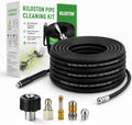 100 ft Slim Drain Cleaning Hose for Pressure Washer, 3 Nozzles by Unknown