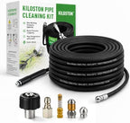 100 ft Slim Drain Cleaning Hose for Pressure Washer, 3 Nozzles by Unknown