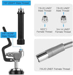44” Pre Rinse Hose with Sprayer Valve, 1.42 GPM Commercial Sink Sprayer with Stainless-Steel Hose Replacement Kit for Commercial Restaurant Kitchen Faucet - Black - Image 2