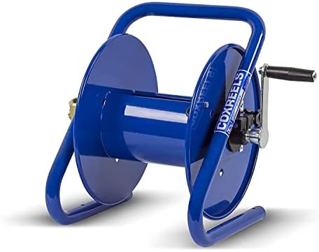 Coxreels Caddy-Mount Hose Reel - Model 112-3-100-CM - ⅜ ID - 100 Inch Length - Hose Not Included - Blue by Coxreels