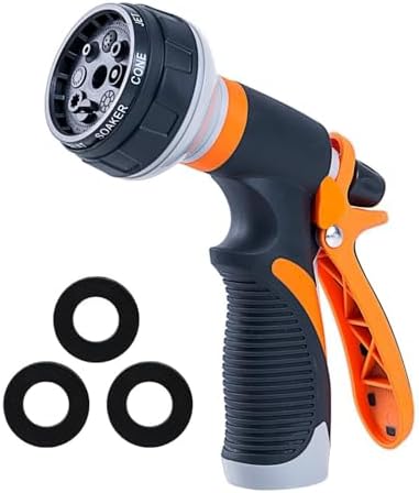 Hose Nozzle,Garden Hose Nozzle Spray Gun, High Pressure Multi-Pattern Sprayer for Car Wash, Plants, Flowers by Unknown