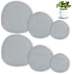 6 8 10 Inch 6 Pack Diatomite Plant Saucers for Indoors, Plant Drip Tray by XRzitky
