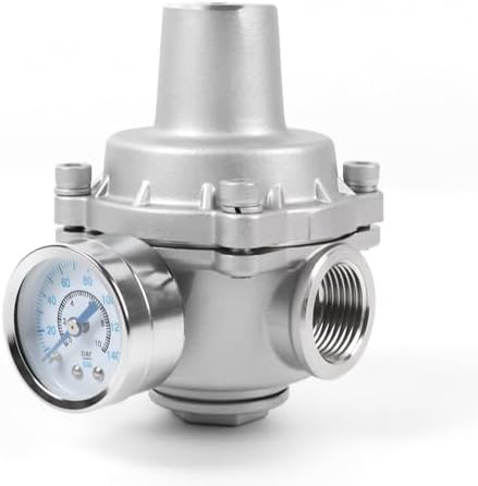 Water Pressure Regulator valve with Gauge, 3/4" NPT Adjustable RV Water Pressure Regulator, 304 Stainless Steel Water Pressure Reducing Valve for Garden, Home, Industrial Use - Image 4