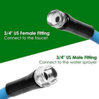 5/8" Non-Expanding Flexible Garden Hose PVC Water Hose，25FT - Image 5
