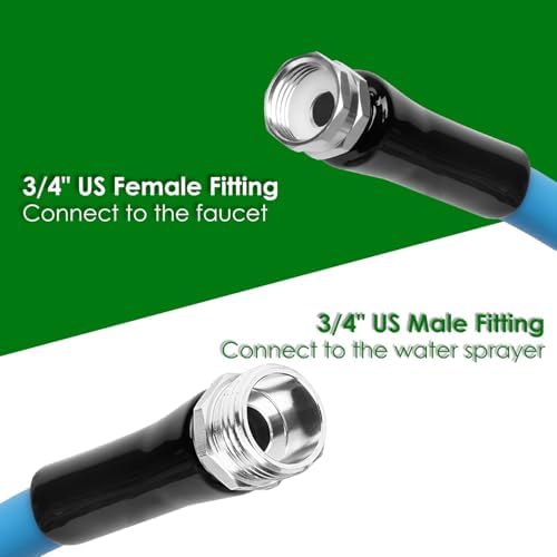 5/8" Non-Expanding Flexible Garden Hose PVC Water Hose，25FT - Image 5