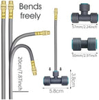Flexible Brass Adjustable Spray Kit Gray 3/8"PE Hose Quick Connect Fogging Cooling Dedusting Watering System for Garden(20m Kit) - Image 5
