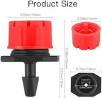 Irrigation System forgarden 4/7mm Garden Irrigation Nozzle Adjustable Dripper Sprinkler Emitter Micro Drip Greenhouse Watering Spray Garden Sprinkler(Green-300PCS) - Image 7