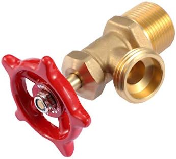 Litorange 1 PCS Brass 90 Degree Elbow Stop Valve Hose Bibb Boiler Drain NPT 1/2" Male Thread to Male GHT 3/4" Inch Male Threaded Garden Connector Adapter Water Shut-Off Valve Faucet (Pack of 2) - Image 5