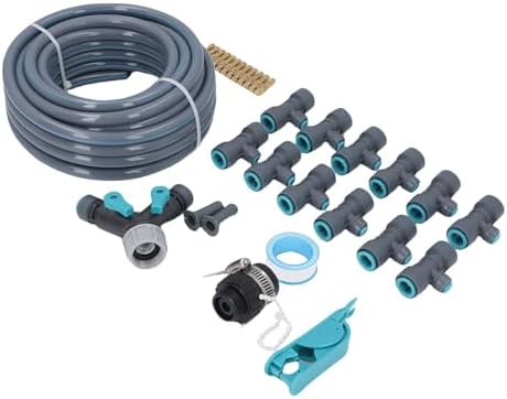 Rengue Adjustable Garden Watering System, 10m Automatic Drip Irrigation Kit with PVC PE ABS Tubing, 3 Watering Modes, Spray Heads for Home Gardeners Greenhouse Lawn Yard - Image 2
