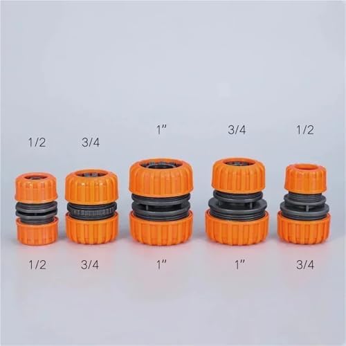Expandable Garden Hose Repair Kit 20PCS Garden Plastic Watering Hose Quick Connect Fittings Extender Coupler Double Male Coupling Adapter for Water Pipe(1to 3-4) - Image 3