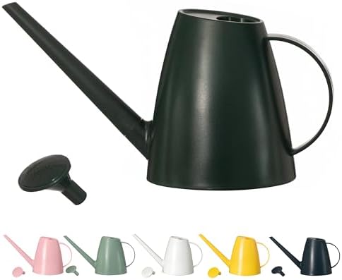 Modern 1.8 Liter Plastic Watering Can with Detachable Spout and Sprinkler Head, Designed for Controlled Pouring and Easy Handling, Green by Gardenised