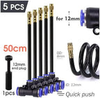 Irrigation System forgarden 20/30/50cm Garden 360° Free-Bend Brass Misting Nozzle for 6/8/10/12mm PE Hose Adjustable Atomization Sprayer Garden Sprinkler(50cm Nozzle for 12mm) - Image 2