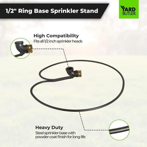 Yard Butler Ring Base Sprinkler Stand, Lawn Care Tool, 1/2" Head - Image 2