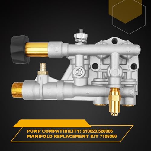 7108366 Pressure Washer Pump Manifold Replacement Kit for 510020 and 520006 Axial Cam Pressure Washer Pumps - Image 2