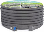 Soaker Hose 5/8" 75ft Rubber Garden Soaker Hoses, Water Seeper Round Drip Hose, Heavy Duty Drip Irrigation Hose For Vegetable, Lawn, Plants and Trees Watering by Aurssa