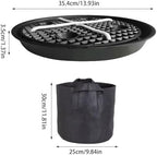 Plant Pot Saucers,Wheeled Drainage Grow Bag Stand Set of 4 | Multipurpose Bottom Watering Saucer for Indoor Outdoor Garden Greenhouse Backyard - Image 4