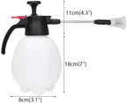 Houseplant Watering Can 2l/0.5 Gallon Capacity Hand-held Spin Spray Pot Portable Mist Nozzle Watering Can Sprayer Bottle Water Gardening Tools, White - Image 2