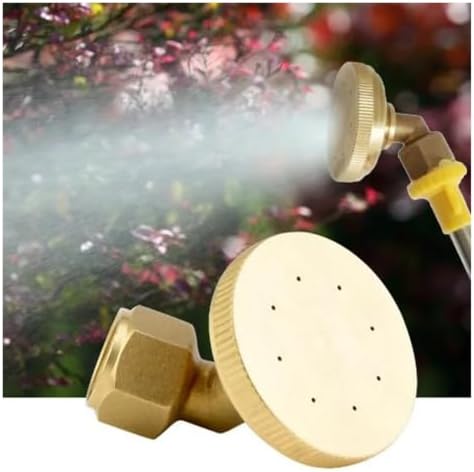 Adjustable 8 Hole Brass Sprayer Nozzle Atomizing Mist Fitting for Garden Hose - Image 4