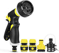 Hose Nozzle, Garden Spray Nozzle, 8 Patterns Thumb Control Heavy Duty Hose Nozzle for Hand Watering Plants and Lawn, Car Washing, Pa by Unknown