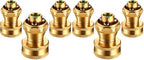 Hotop 6 Pack Big Shot Brass Hose Nozzle Adjustable Twist,3/4 Inch by HOTOP