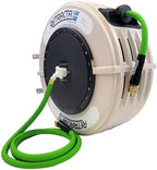 Macnaught Retractable Garden Hose Reel, 82 Ft Water Hose Reel Heavy Duty Retractable Hose with Metal 180° Swivel Rotation Bracket for Wall Mount - Beige by MacnaughtUSA