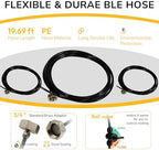 Tornado 20 Inch Outdoor Misting Kit for Fan Cooling, Portable Mister System with 19.6FT Line & 8 Brass Nozzles for Patio, Party, Porch, Garden, Outdoor Fan Accessory - Image 4