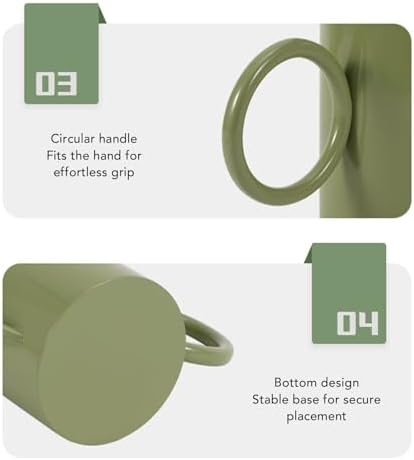YUYTE Stainless Steel Watering Can 1.5L with Long Spout and Ergonomic Handle for Indoor Plant Watering - Image 4