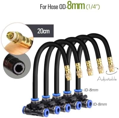 10pcs 20cm Adjustable Brass Misting Nozzles for Garden Watering - Image 2