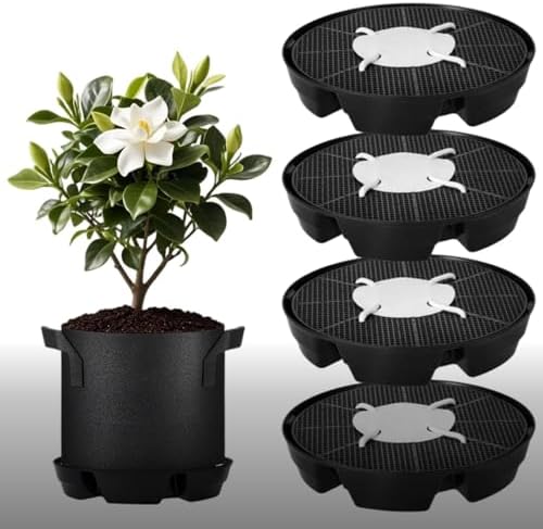 Baoblaze Industrial Tray Self Watering Plant Base Pot Saucer Reservoir Wick Feed Large Capacity Stable PP Non Woven Structure Suitable for Indoor Gardening, 4 Trays + 1 Bag - Image 5