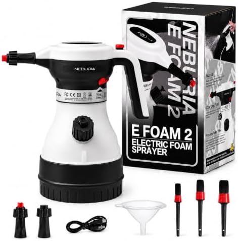 Gen 2 Electric Foam Sprayer, Electric Pressurized Soap Sprayer Car Foam Sprayer, Cordless Pump Sprayer, Multi-Purpose Battery-Powered Foam Gun for Cars, Home, Patio, Garden by Unknown