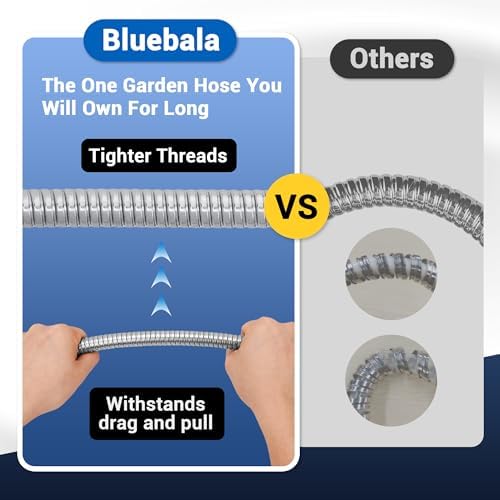 50 FT Stainless Steel Garden Hose – Heavy Duty 50FT Metal Water Hose Pipe - Image 4