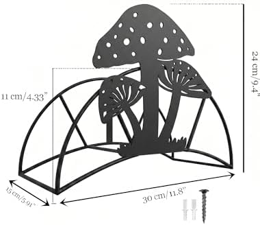 Mushroom Hose Holder Metal Wall Mount Heavy Duty 125'5/8"Garden Hose Hanger - Image 5