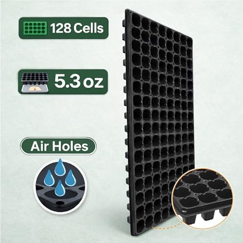 Gardzen 10 Pack 128 Cell Seed Starter Trays - Image 4