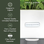 Cole & Mason Self-Watering Single Potted Herb Keeper, Indoor Herb Box, 21 cm, White/Grey, Self Watering, Includes 4 x Pads - Image 2