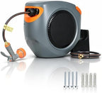 Retractable Garden Hose Reel – 100FT, 1/2" PVC by Unknown