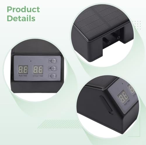 Smart Drip Irrigation System for Houseplants, Solar-Powered with LCD Timer, Multi-Pot Watering, Up to 600 Ml Per Minute Flow Rate - Image 2