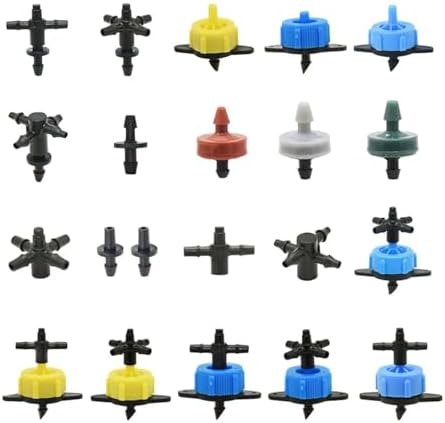 Garden Supplies 2L 4L 8L Pressure Compensating Dripper 2/4-way Arrow Dropper Connector Cross Water Splitter for Arrow Drip System Emitter Nozzle(X) by Unknown