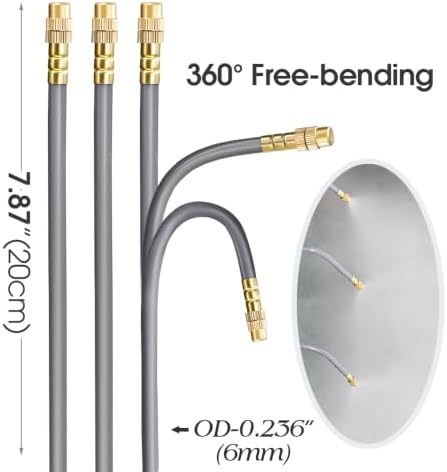 50PCS 0.236Inch Bendable Mist Nozzle,Length - 7.87Inch Copper Sprinkler - Image 2