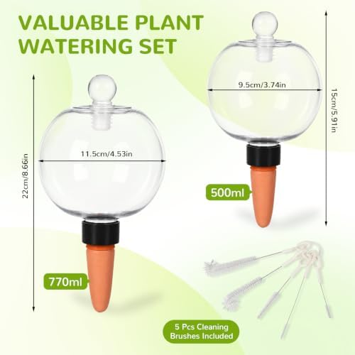 Plant Watering Globes Top Fill Self Watering Globes Set - Image 2