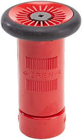 1" Plastic Red Fire Nozzle (NPSH) with Durable Rubber Bumper by FireHoseDirect
