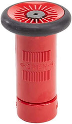 1" Plastic Red Fire Nozzle (NPSH) with Durable Rubber Bumper by FireHoseDirect