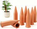 VVU Terracotta Watering Stakes for Plants, Slow-Release Plant Watering Spikes, Bottle-Fed Self-Watering Devices for Indoor and Outdoor Plants, Vacation Plant Care, 8 Pack by Unknown