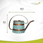 Headwind Gilford Vintage Watering Can, Small Watering Can for Indoor Plants with Long Spout, 0.5 Gallon Decorative Metal Plant Watering Can, Copper Patina Antique Style - Image 2