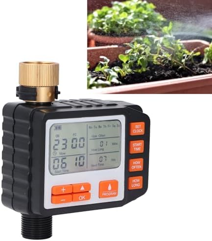 Rengue Sprinkler Timer, Hose Timers Irrigation Controller for Lawn Garden, Accurate Watering 3-8 Bar Pressure, 4.3x5.5in for Smart Plant Care Sprinkler Timer, Plastic Copper Automatic - Image 7