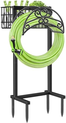 TomCare Garden Hose Holder, 4 Spikes Water Hose Hanger for 160FT Hose by TomCare