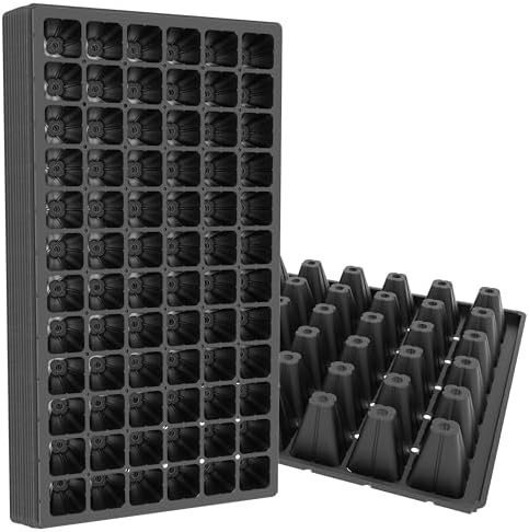 Gardzen 10 Pack 72 Cell Seed Starter Trays by Gardzen